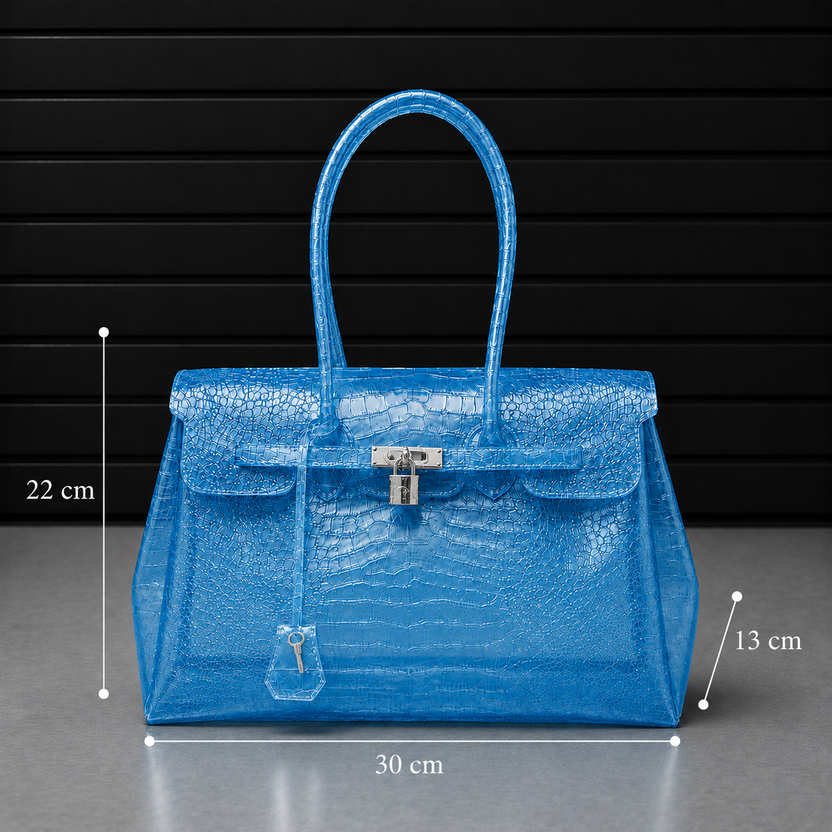 Jelly Croco Glossy - Ocean