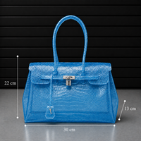 Jelly Croco Glossy - Ocean