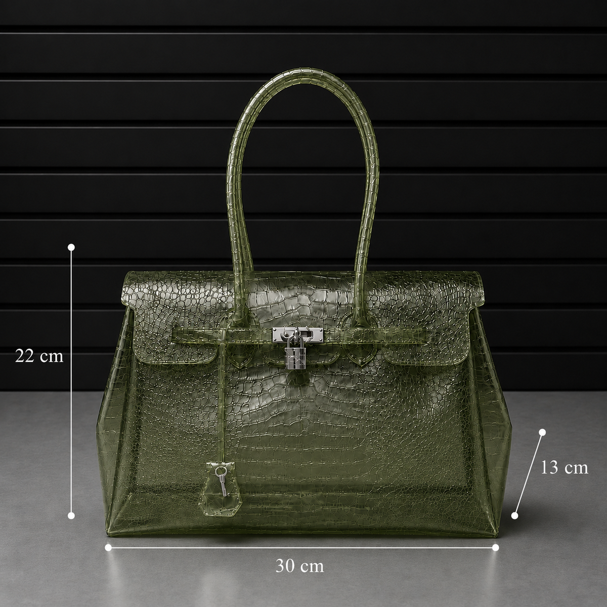 Jelly Croco Glossy - Sage