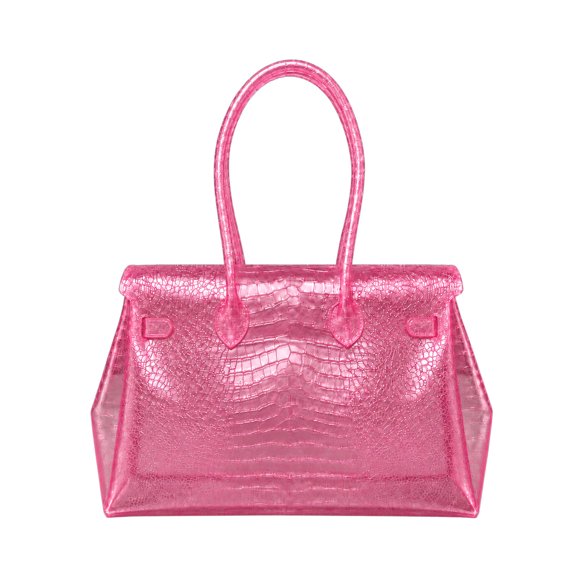 Bolso Jelly Croco Glossy Bubble Gum – Firkin Jelly, foto 2