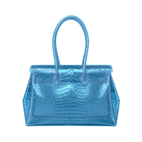 Borsa Jelly Croco Glossy Ocean – Firkin Jelly, foto 2