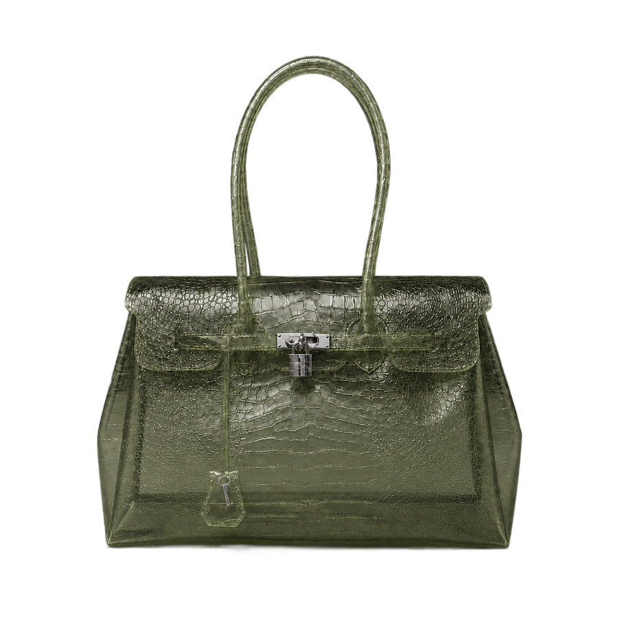 Bolso Jelly Croco Glossy Sage – Firkin Jelly, foto 1