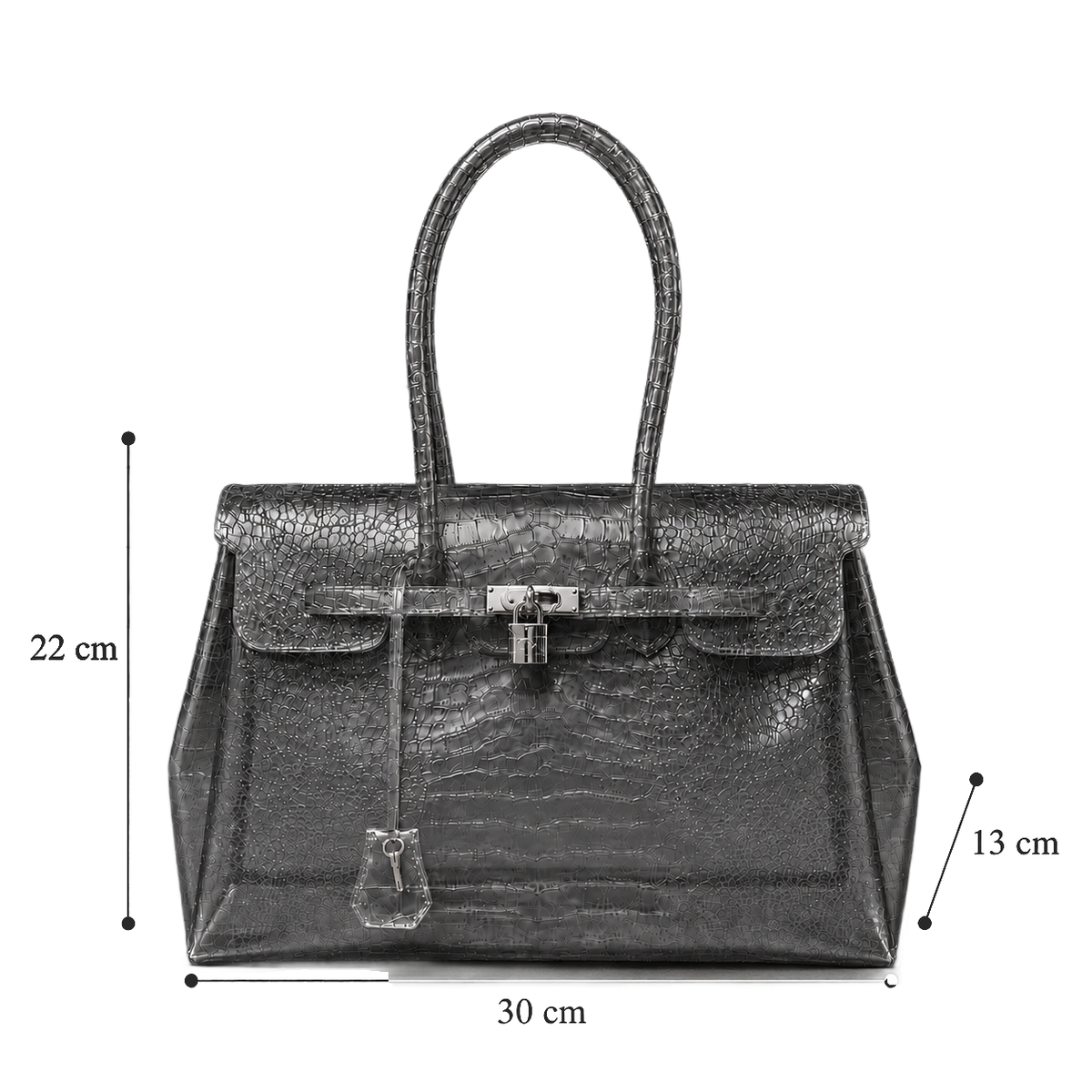 Sac Jelly Croco Glossy Smoke – Firkin Jelly, photo 3