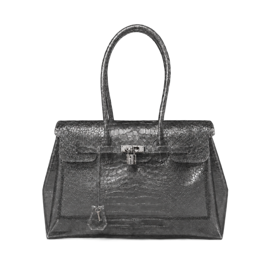 Bolso Jelly Croco Glossy Smoke – Firkin Jelly, foto 1
